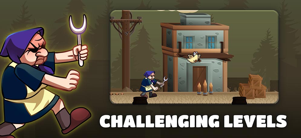 There Are challenging levels in Runaway Chicken