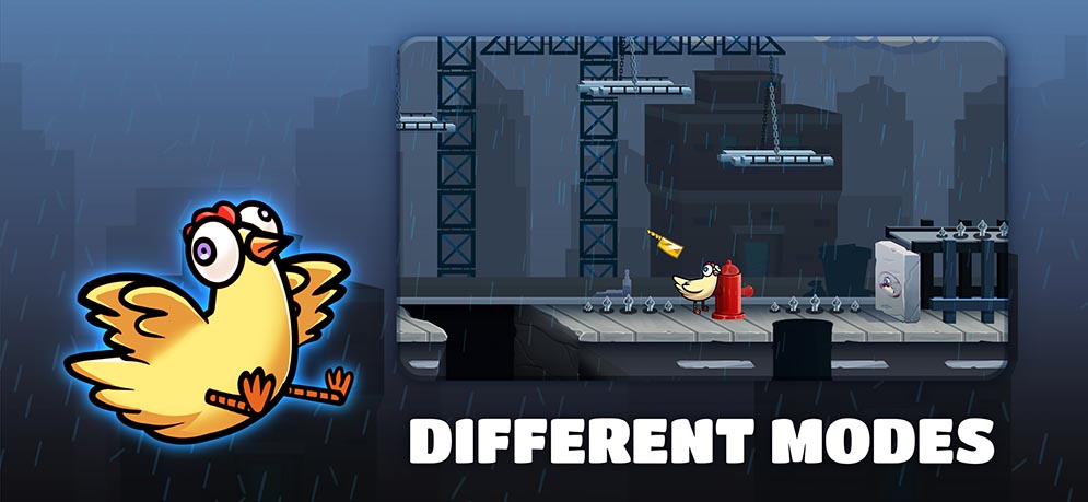 Different modes in Runaway Chicken