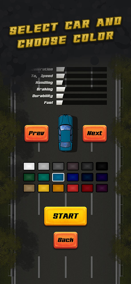 Select your car and choose your color